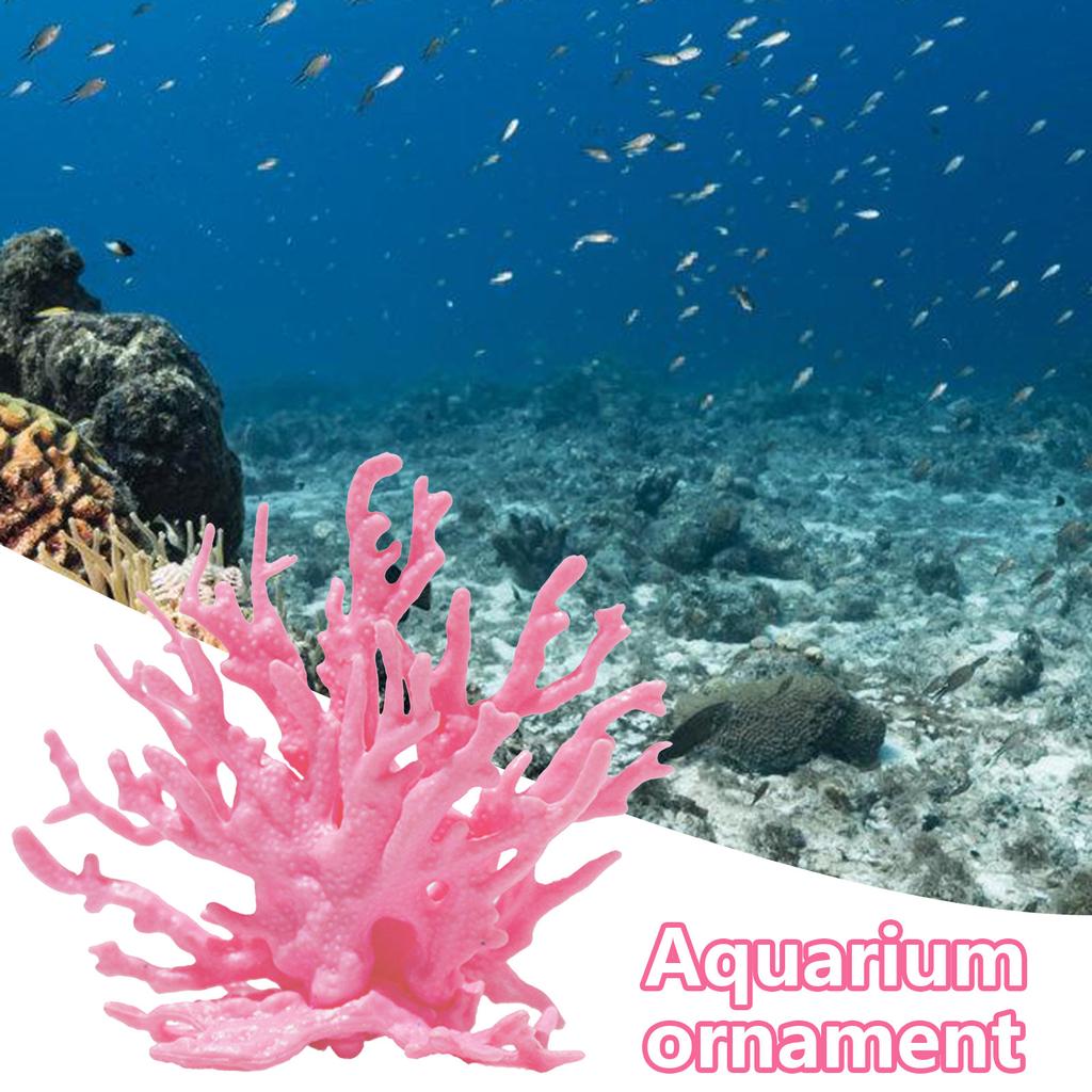 Simulation Coral Water Plant Resin Fake Coral Aquarium Decorations Coral Miniature Fish Tank Aquarium Landscape Decoration
