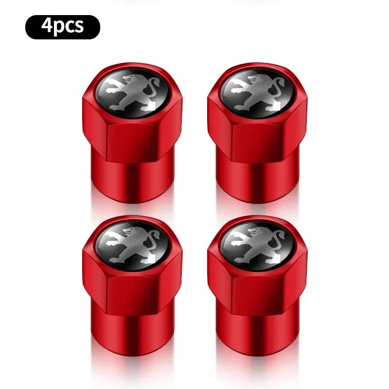 2026 Hot Car Sticker New Metal Hexagonal Car Wheel Tire Valve Ventil Caps For Peugeot 206 207 307 3008 2008 308 407 408 508 301