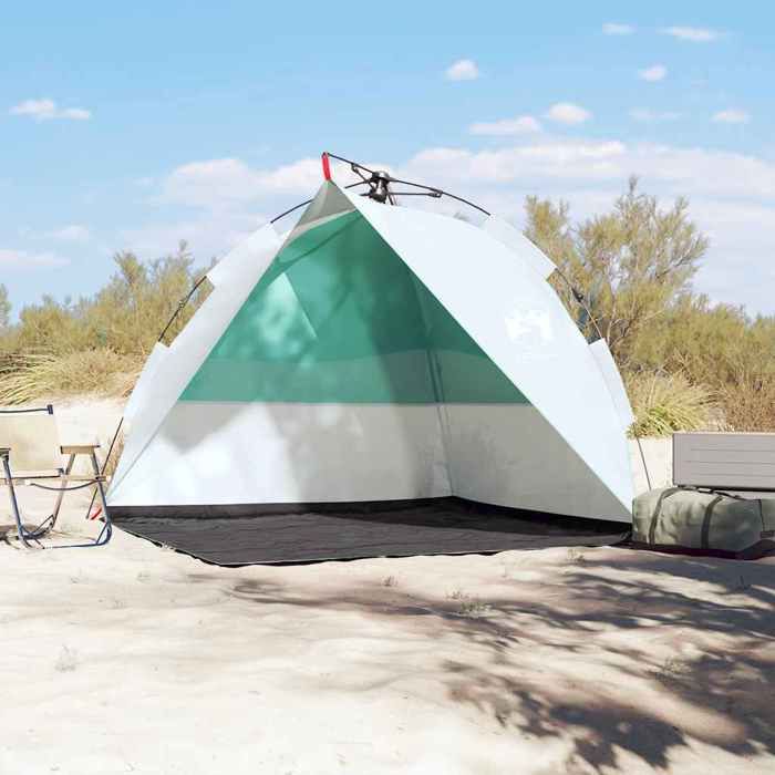 VidaXL Tente de plage vert d'eau libération rapide imperméable, tente, tente de jardin, abri extérieur, tente de camping, 4004153