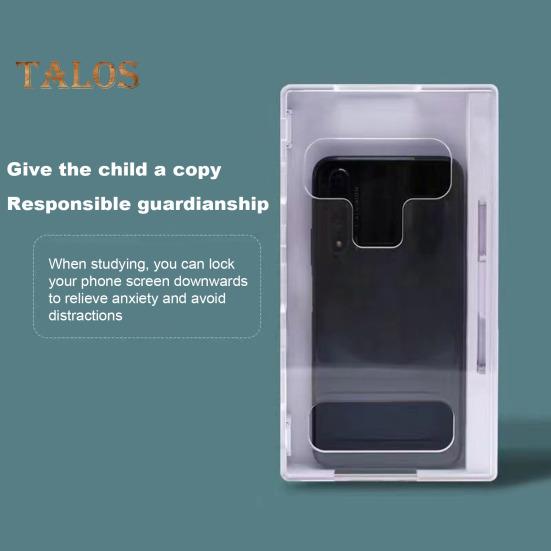 Cell Phone Lock Box Self-Control Locking Box with Keys Cell Phone Jail Box To Reduce Student Screen Time Transparent Phone Locker