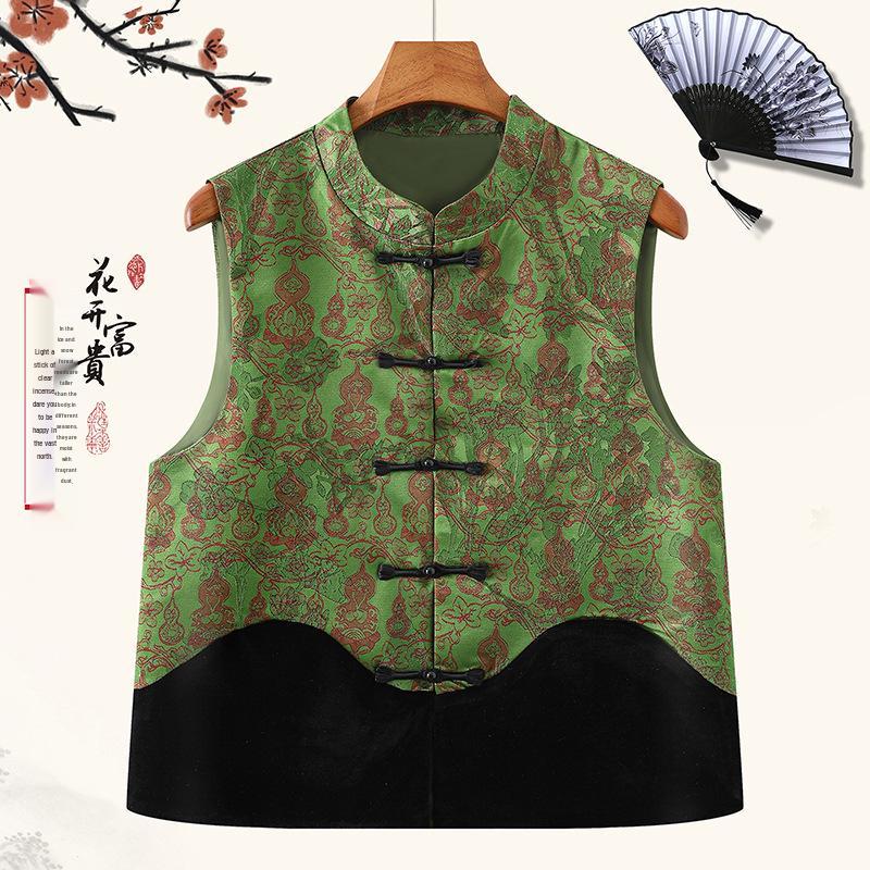 2026 New Chinese Style Elegant Vest for Middle-Aged & Elderly Women