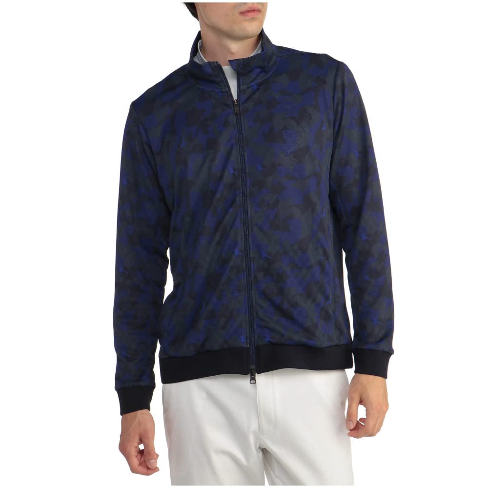 

Одежда для гольфа сетчатый жаккардовый Move Blouson Sweat Absorbent Quick Dry Stretch E2MC2002 Deep Navy M [Mizuno] Мужская