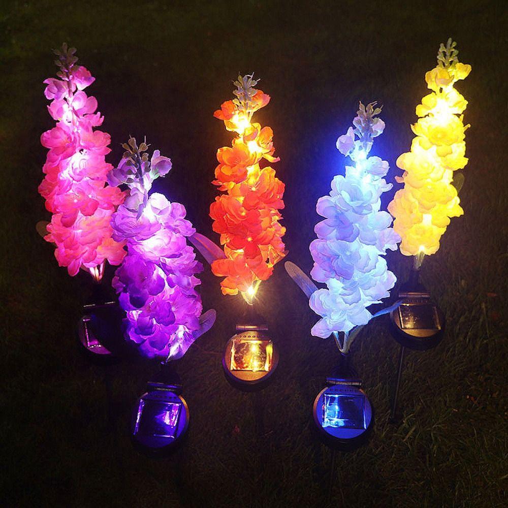 Solar Powered Solar Hyacinth Lawn Lights Waterproof Courtyard Decoration Landscape Lamp  Courtyards