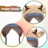 Christmas Deer Storage Hat for Adults,Reindeer Beanie