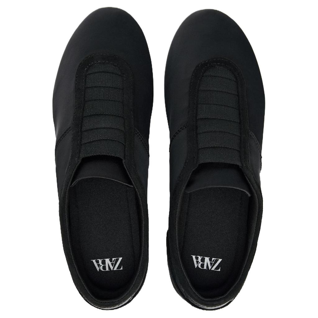 Zara Fashion Simple Spliced Material Elastic Ballet Flats Women Flats 15200510-38