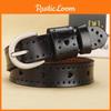 Heart Shape Pure Color Girl Leather Belt Vintage Durable Alloy Buckle Decoration