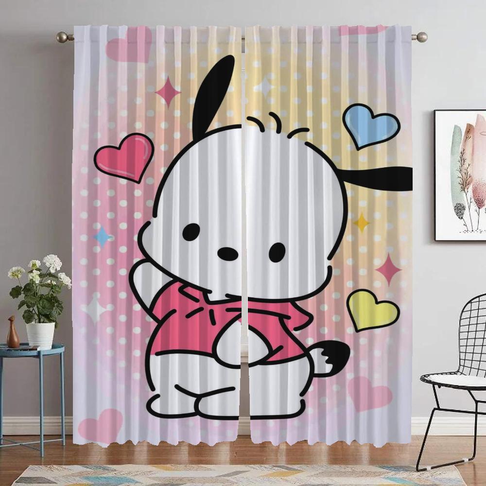 

Pachaccos Tulle for Bedroom Halloween Decoration Window Curtain for Room 2 Panel Anti-mosquito Curtains Partition Shades Living W50xH70cmx2pcs-CL