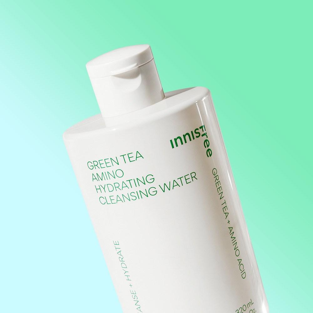 Innisfree New Green Tea Amino Moisture Cleansing Water, 3 Packs, 320ml