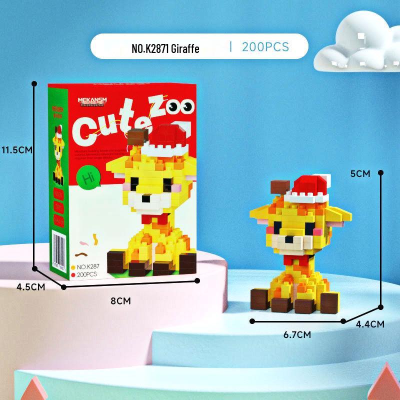 Zodiac Dragon Year Micro-Particle Building Blocks Educational Toys for Children