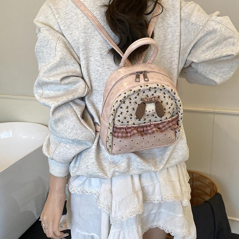 Cute Cartoon Mini Small Bag Women's New Niche Design Versatile Backpack Fashionable and Sweet Small Schoolbag