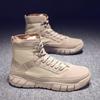 Men's High-Top Waterproof Winter Workwear Boots with Velvet Lining