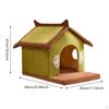 Cat Bed House Hut Kitten Shelter Non Slip Removeable Washable Bunny Kitty Puppy Comfortable Cave