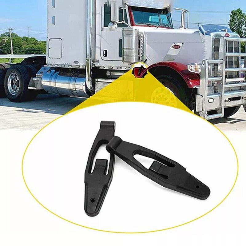 2Pcs For Peterbilt 357 367 377 378 379 388 389 Kenworth T300 T600 T800 W900 L56-0001 Hood Latch Base Kit Car Auto Accessories