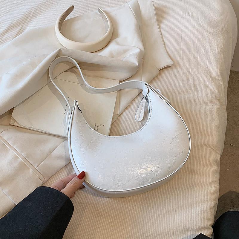 

Модный дизайн, популярная женская сумка, весна-лето, новая, высокого качества, однотонная, простая женская сумка на одно плечо под мышкой (20cm<Max Length<30cm)