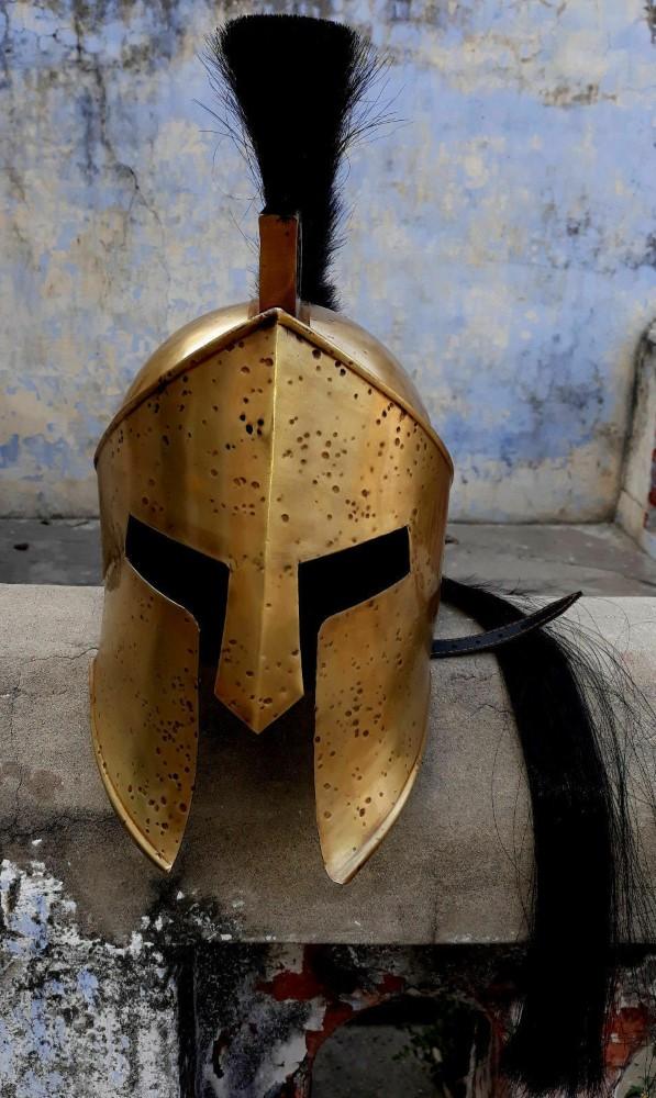 Handmade Authentic Movie Frank Miller “300” King Leonidas Spartan Helmet New