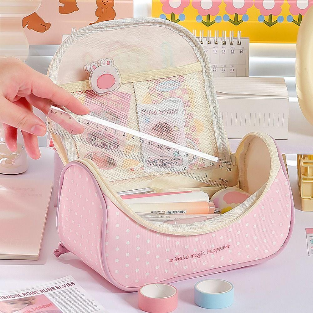 Large-capacity Pencil Case Multi-functional Stationery Pouch Portable Pen Bag  Back To School Gift