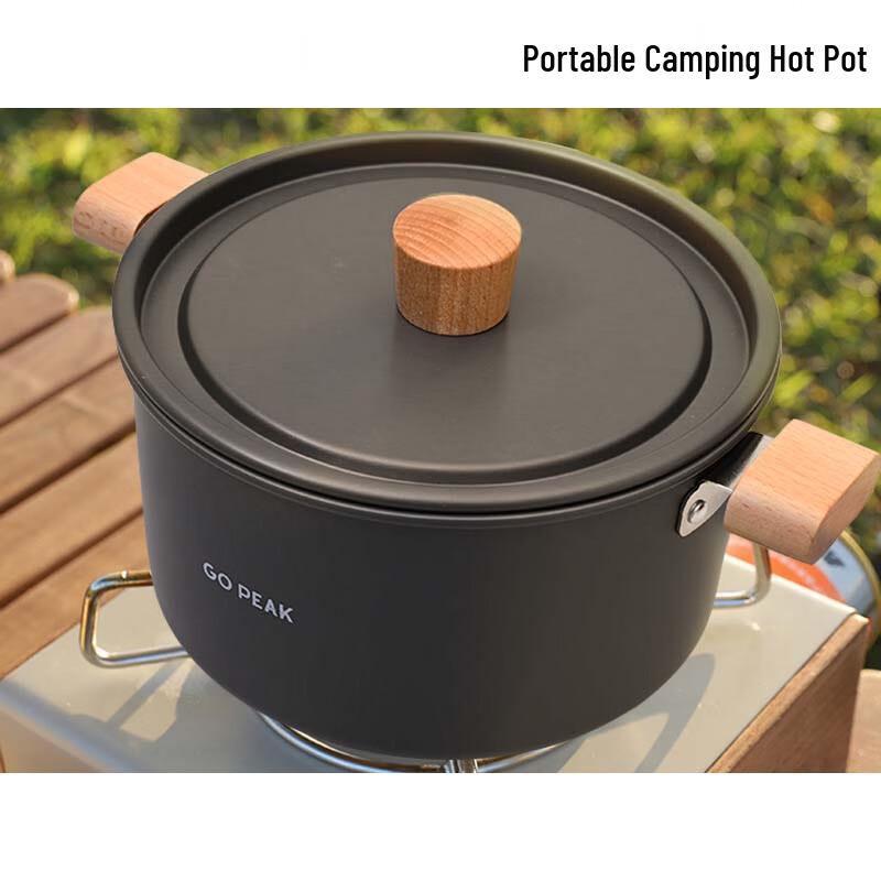 OEING Portable Outdoor Camping Pot, 4L 4L