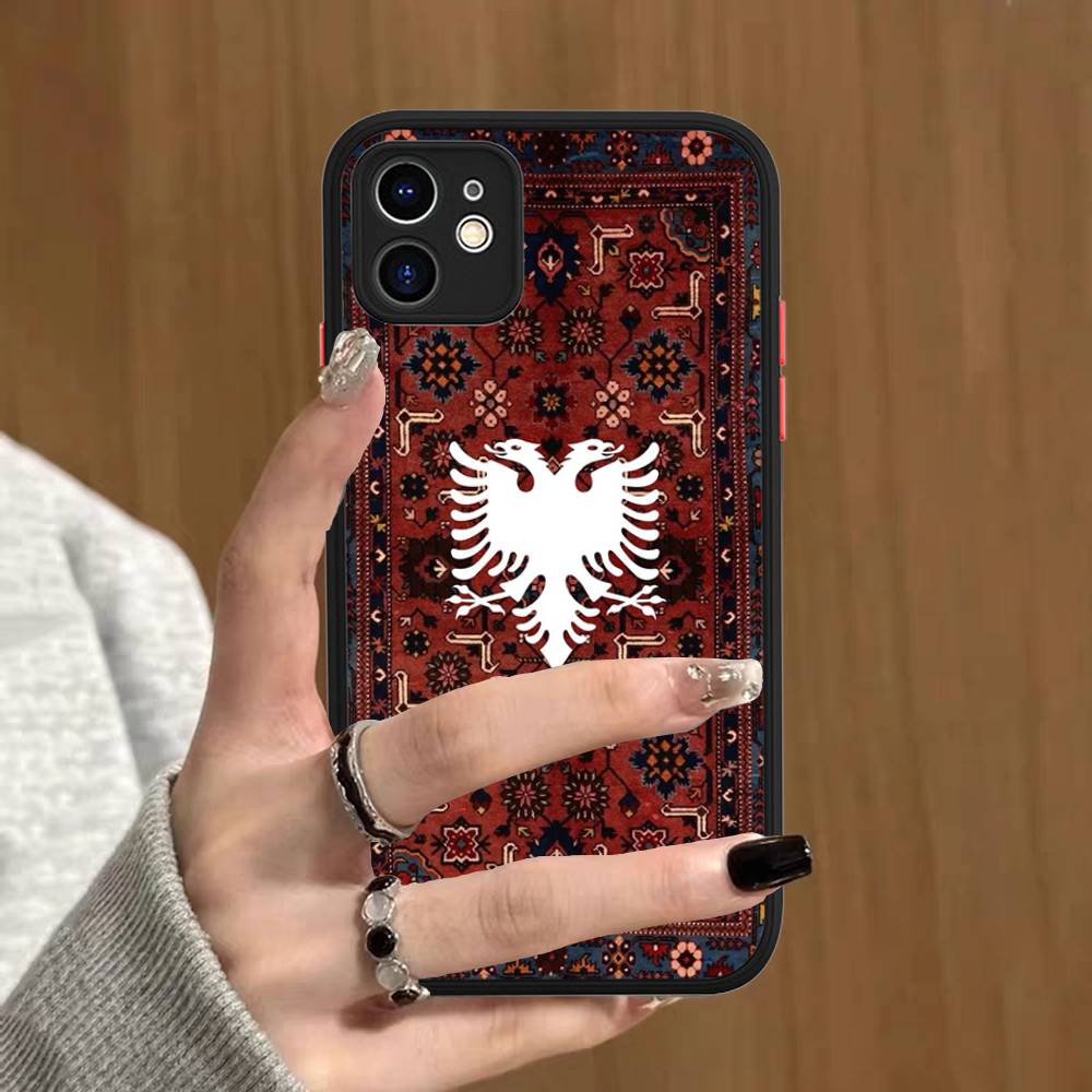 Albania Albanians Flag Phone Case For IPhone 16e 16 15 14 13 12 11 Pro Max X XS Max Plus Matte Clear