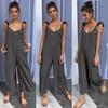 New Summer Women's Clothing Oversized Tie-Belt Jumpsuit