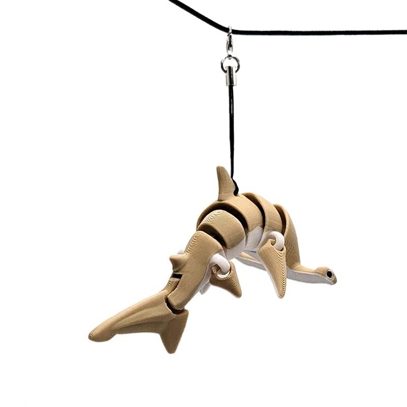 

Акула-молот брелок 3D тварини рюкзак кулон переносний гнучкий акула молот брелок для гаманця рюкзак сумки fin