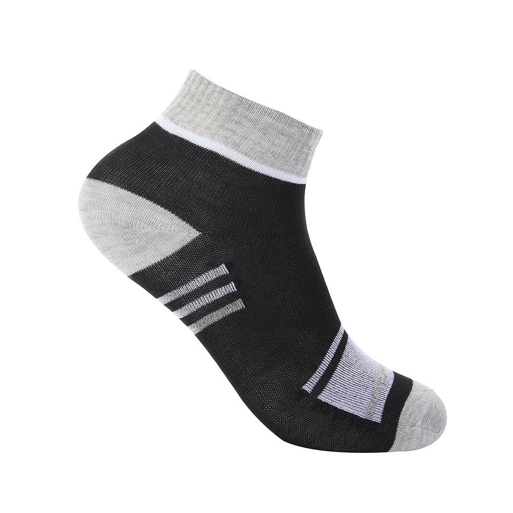 Men Socks Cotton Sports Breathable Socks Patchwork Color Stripe Casual Athletic Thin Middle Tube Socks
