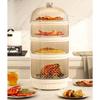 Dust Proof Food Storage Box Multi Functional Sealed Food Storage Container for Summer 4 Layers