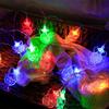 LED String Lights Ramadan Eid Decorations Star Moon Castle Theme Indoor Outdoor Festival Lighting