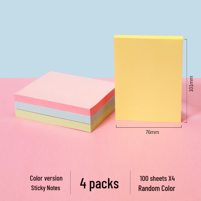 Cute High-Value Sticky Notes: Strong Adhesion Memo Pads & Index Stickers for Students