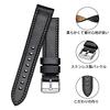 BISONSTRAP Genuine Leather Watch Strap, 23mm, Horween Leather Watch Band, Black, with Installation Tools