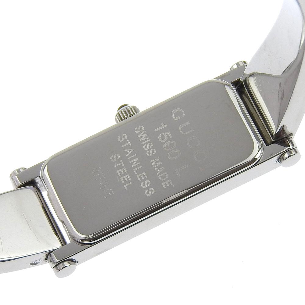 Gucci Watches 1500L SilverDial Stainless Steel Quartz Analog Display Women Used