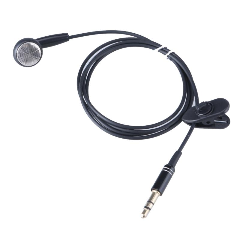 3.5mm In Ear Single-Side Earphones Mono Earbud Corded Headsets Headphone Single Side for MP3 MP4 Mobile Phones Notebook