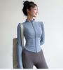 Women's Slim-Fit Fleece-Lined Running Jacket - Autumn/Winter 2025 Yoga & Fitness Long Sleeve.