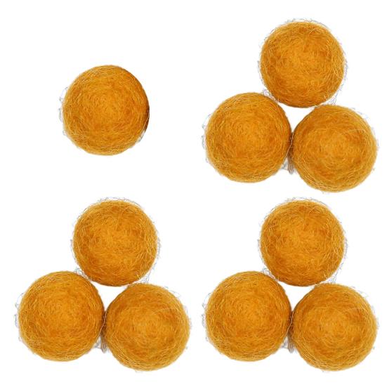 10 Stück 15mm Filzpompons Dekorativ Handgemacht Lustig Handgefertigt DIY Wollfilz