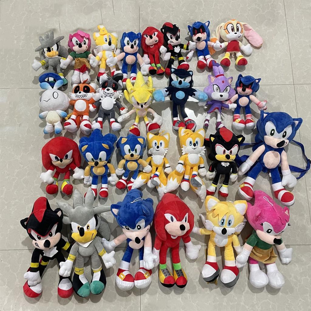20CM Sonic Plush Toys Super Soft Collectible Sonic Kids Teded Doll