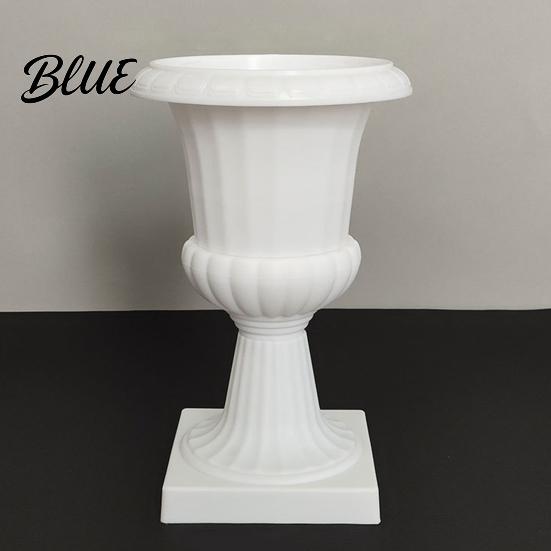 Durable Garden Pot Flower Urn Planter Plastic Plant White Small Outdoor Planter Urn