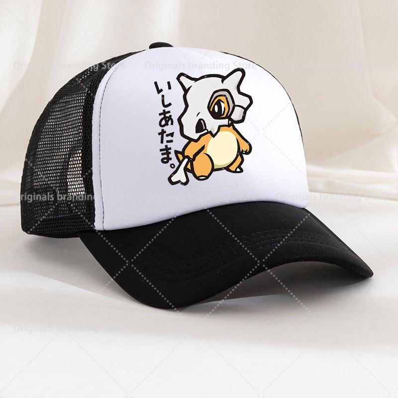 Summer Baseball Cap Cartoon Anime Figure Pokemoned Print Hat Boy Girl Breathable Kid Hat HipHop NetCap Kawaii Kids Toy Gift