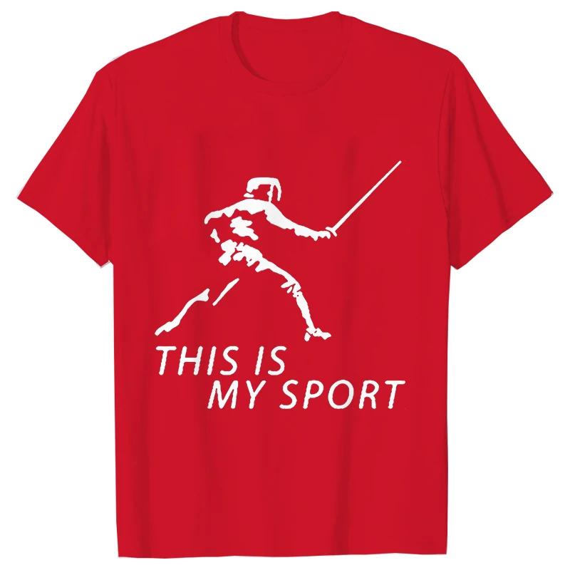 Summer Men T-Shirt Heart Beat Fencing Funny Graphic Tops Short Sleeve Tees Fencing Oversized Tshirt Cool Gift Mens Clothing