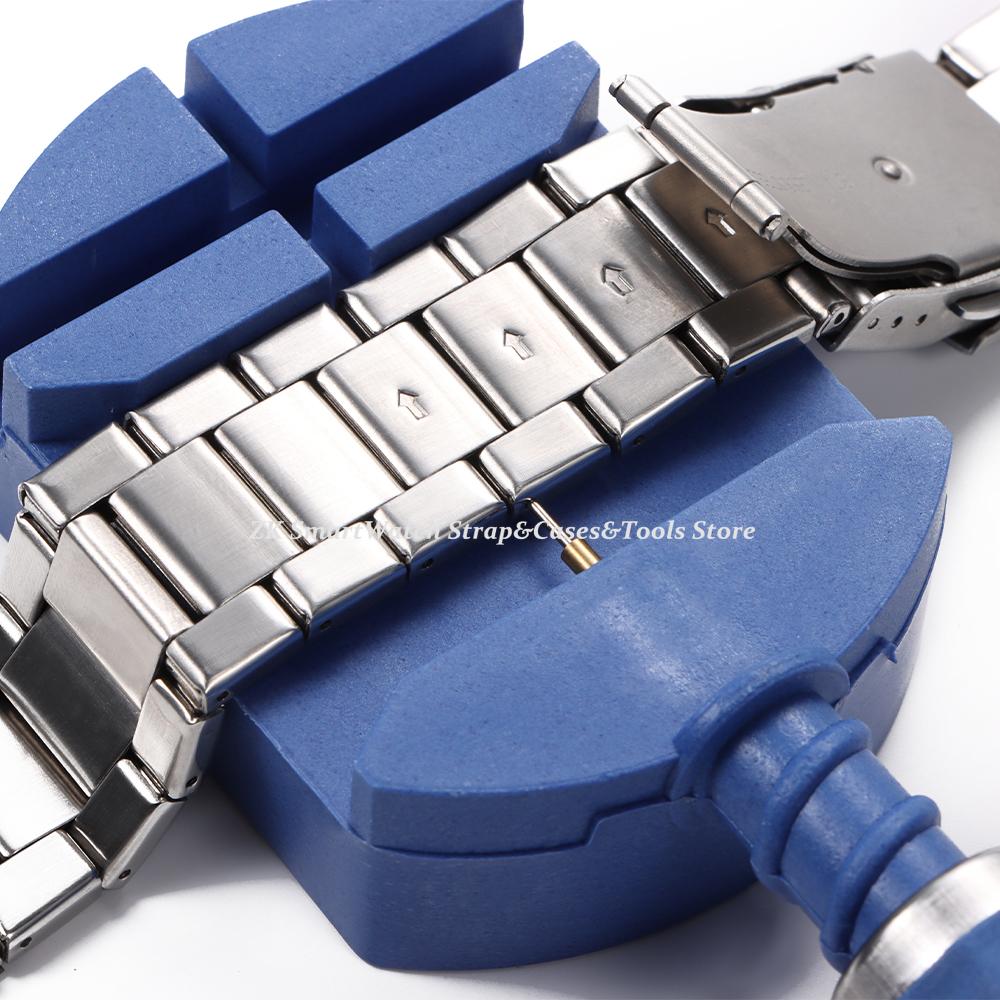 Watch Repair Tool Set Watch Link Band Slit Strap Bracelet Chain Pin Remover Adjuster Tool Kit Clean Cloth Watch Accessories