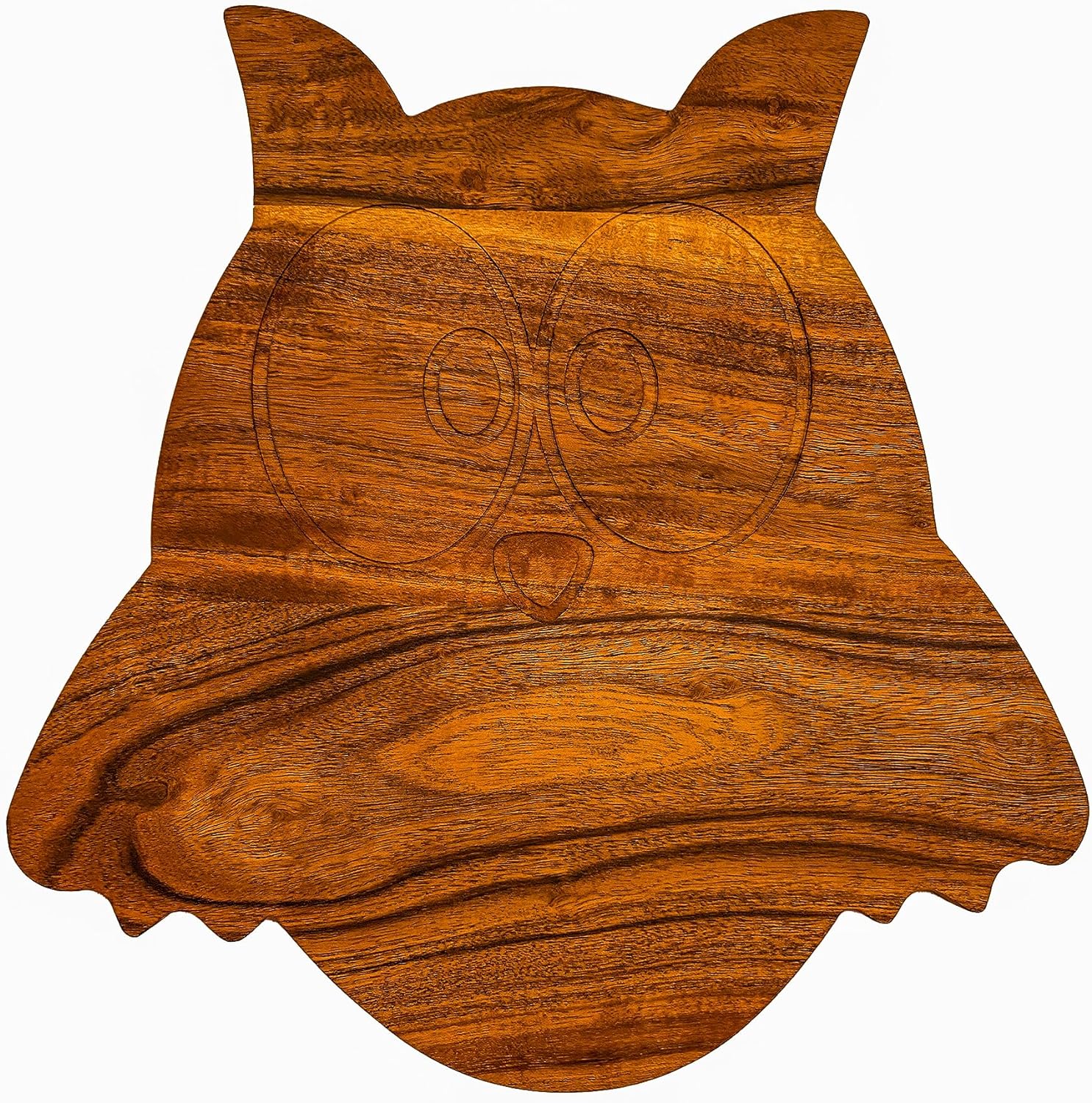 

Разделочная доска из дерева в форме страшной совы на Хэллоуин для кухни, деревянные разделочные доски с пазом, декор стола для колбасных изделий, поднос для сервировки Large коричневый