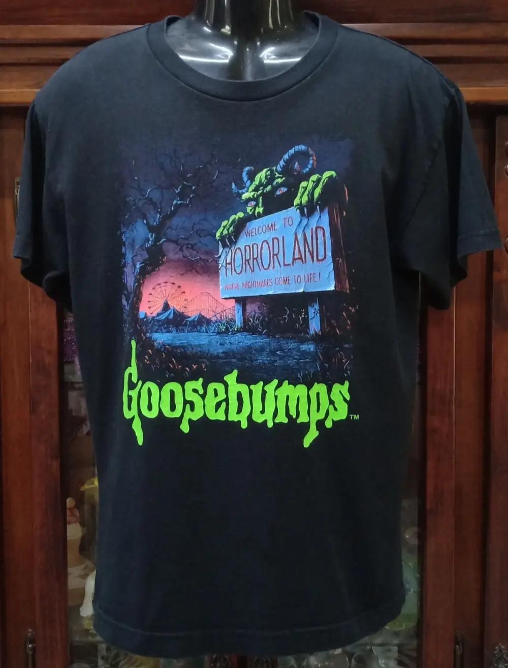 Goosebumps Welcome To HorrorLand Tee Vintage 90s Horror Graphic T-Shirt S-5XL XL