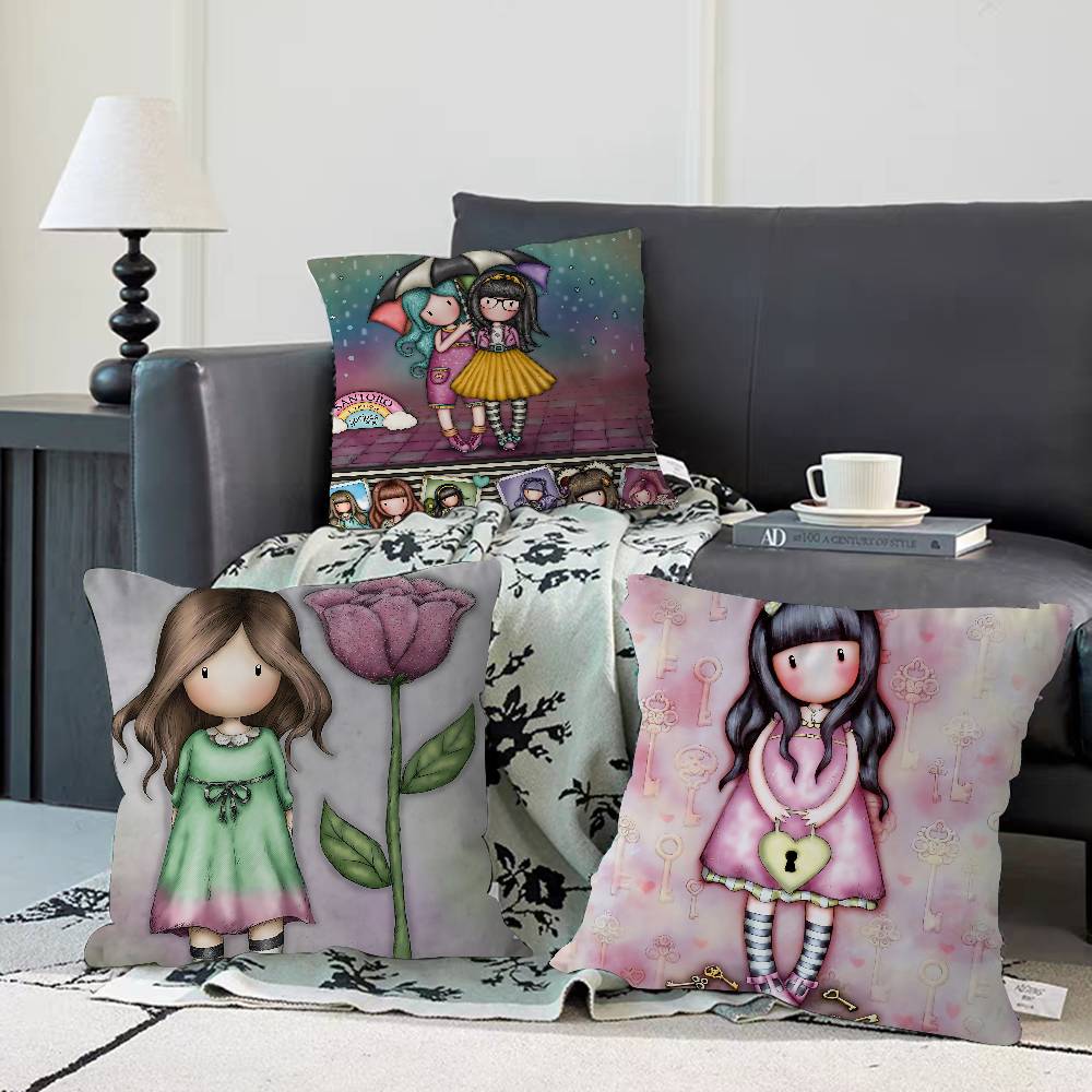 Niedliche G-Gorjusses S-Santoro Ahornblatt-Design Kissenbezug Fröhliche Herbsternte Deko Feiertagsdeko Kissenbezug