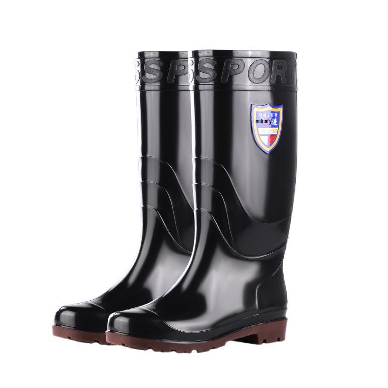 Heren Winter Mid-Kuit Fleece Gevoerde Regenlaarzen - Dik Katoen en Waterdicht