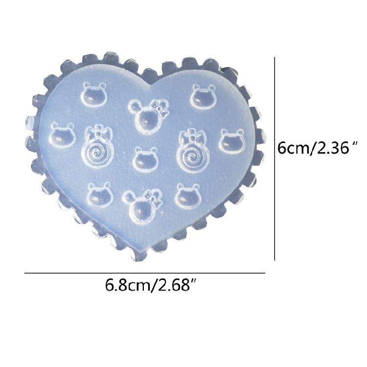 Beatiful Silicone Nail Template Flower Mold DIY Nail Art Mold Silicone Assorted