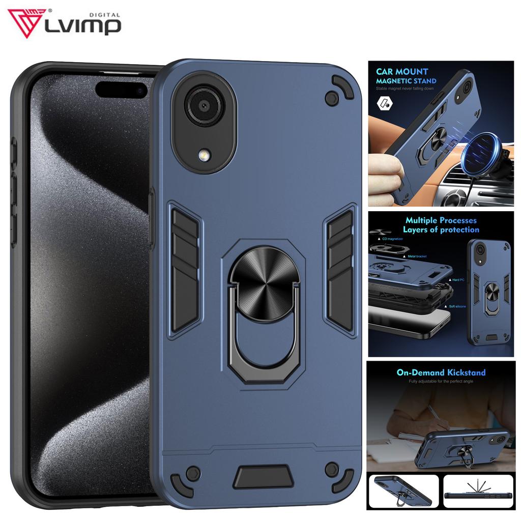 Shockproof Armor Case For Samsung A04 A04E A03 Core A73 A72 A71 A53 A52 A51 A33 A32 A23 A22 A13 A12 4G 5G Magnetic Stand Cover