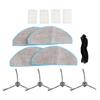For ILIFE V20 & For Vyzzle D10 Vacuum Accessory Kit — Main Brush, 4 Side Brushes, Filter, 4 Microfiber Mop Cloths