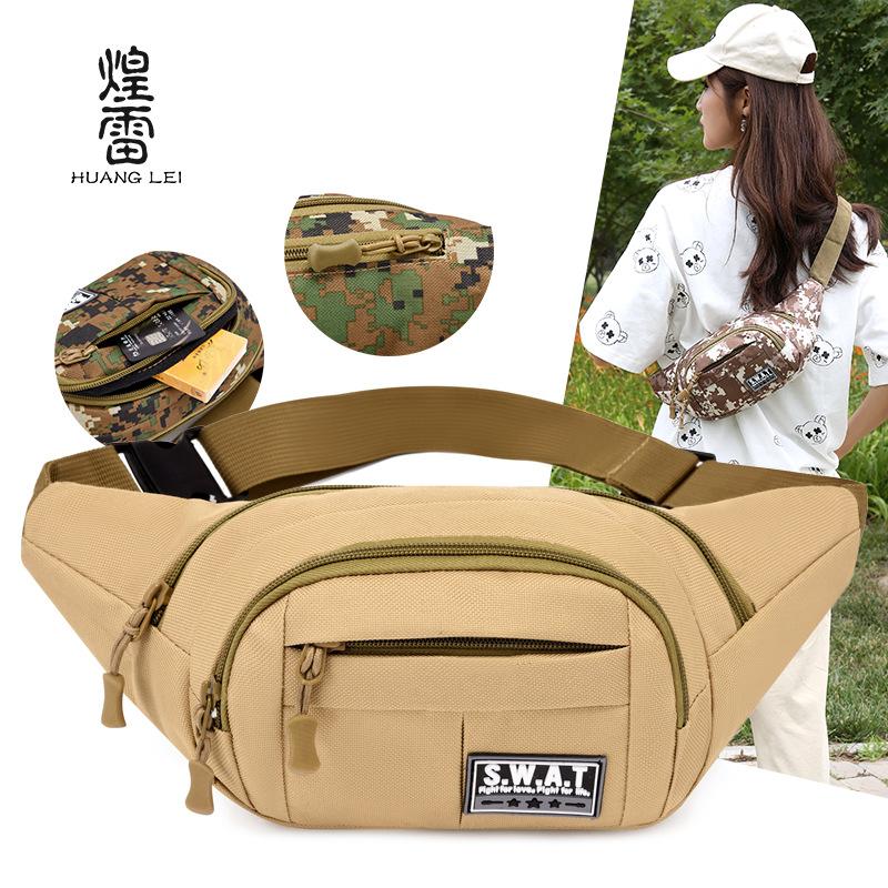 Camouflage Outdoor Mountaineering Fanny Bag Versatile Fashion Trend Shoulder Fanny Bag Running Sports Cycling Messenger Bag Bag