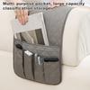 Storage Bag Sofa Armrest Organizer with Multiple Pockets Wear Resistant Non-Slip Armchair Caddy Couch Armrest