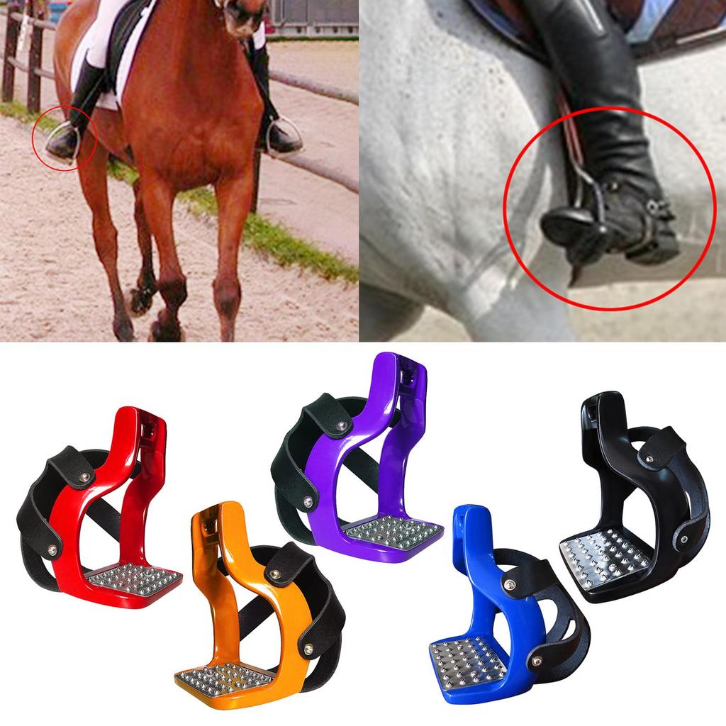 Horse Riding Rainbow 5 Colors Stirrups Die-Cast Aluminum Riding Tack