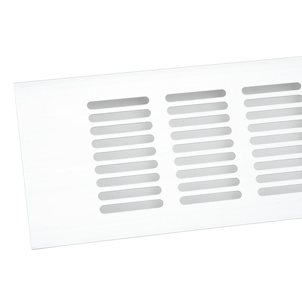2 Pcs Set Multiple sizes Air Vent Aluminium Alloy Rectangular Ventilation Grille White Color Metal Louvered