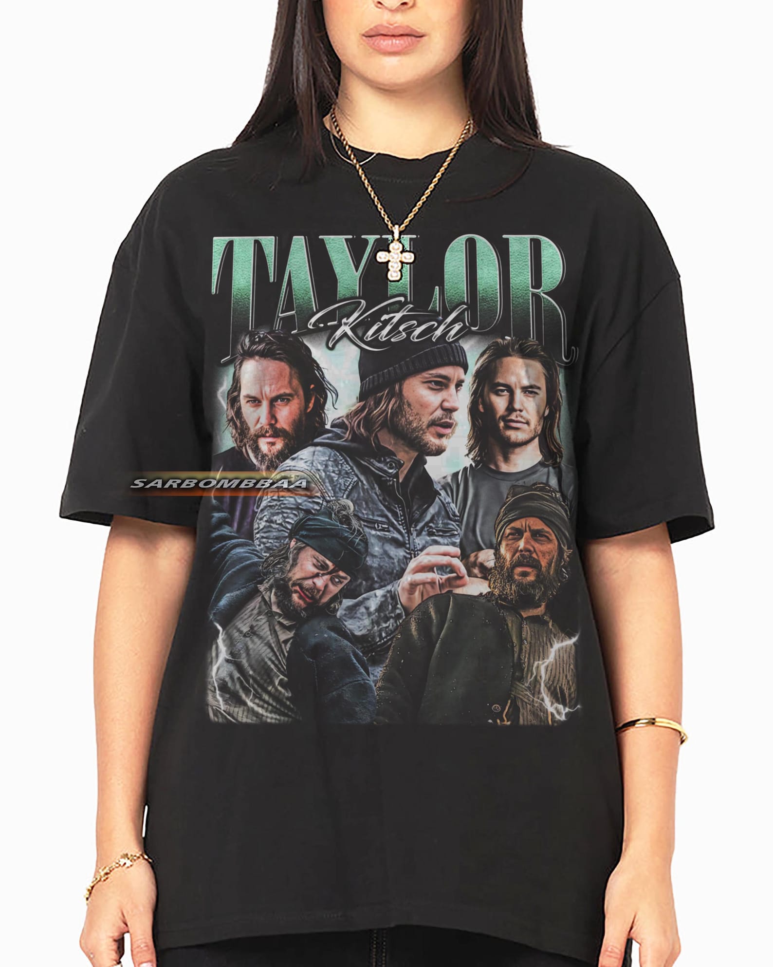 Taylor Kitsch Graphic T-Shirt, Unisex Y2K Streetwear 2XL
